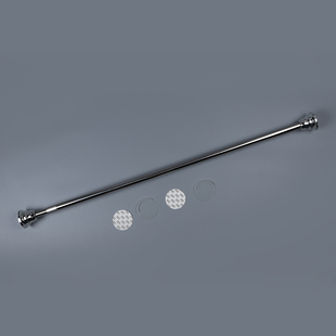 Adjustable Curtain Rod - Chrome Silver - 95-175cm