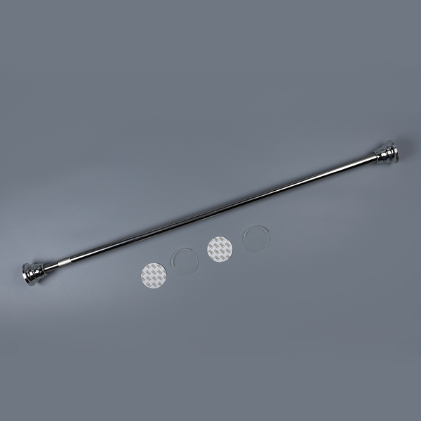 Adjustable Curtain Rod - Chrome Silver - 95-175cm  (37.1 - 68.8in)