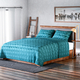 New Arrival 3 Piece- Super Luxurious Velvet Style Quilt and Pillowcases (Size 235 Cm) - Green