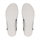 CAPRICE Nappa Flat Leather Sandals (Size 3.5) - White