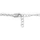 Artisan Crafted Polki Diamond Love Belcher Necklace (Size - 18 with 2 inch Extender) with Lobster Clasp in Platinum Overlay Sterling Silver 0.25 Ct.
