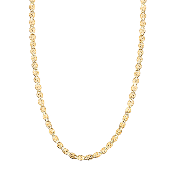 Hatton Garden Close Out Deal- 9K Yellow Gold Link Chain (Size - 20) With Spring Ring Clasp, Gold Wt 2.50 Gms