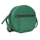 ASSOTS LONDON JANE Genuine Leather Round Croc Crossbody Bag (Size 18x10x6cm) - Green