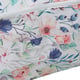 SERENITY NIGHT Floral Pattern Storage Bag with Zipper Closure (Size:33x33x24Cm) - White and Multi