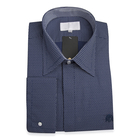 William Hunt Saville Row Forward Point Collar Dark Blue with White Shirt Size 16.5