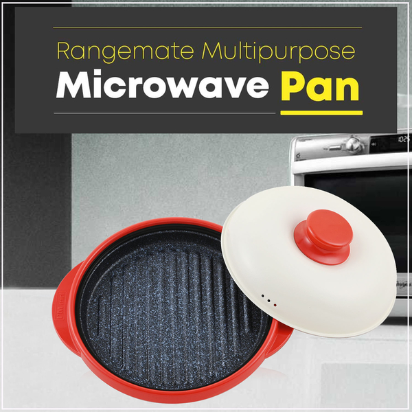 Rangemate Multi Purpose Nonstick Microwave Pan (Size 26x22x13 Cm)