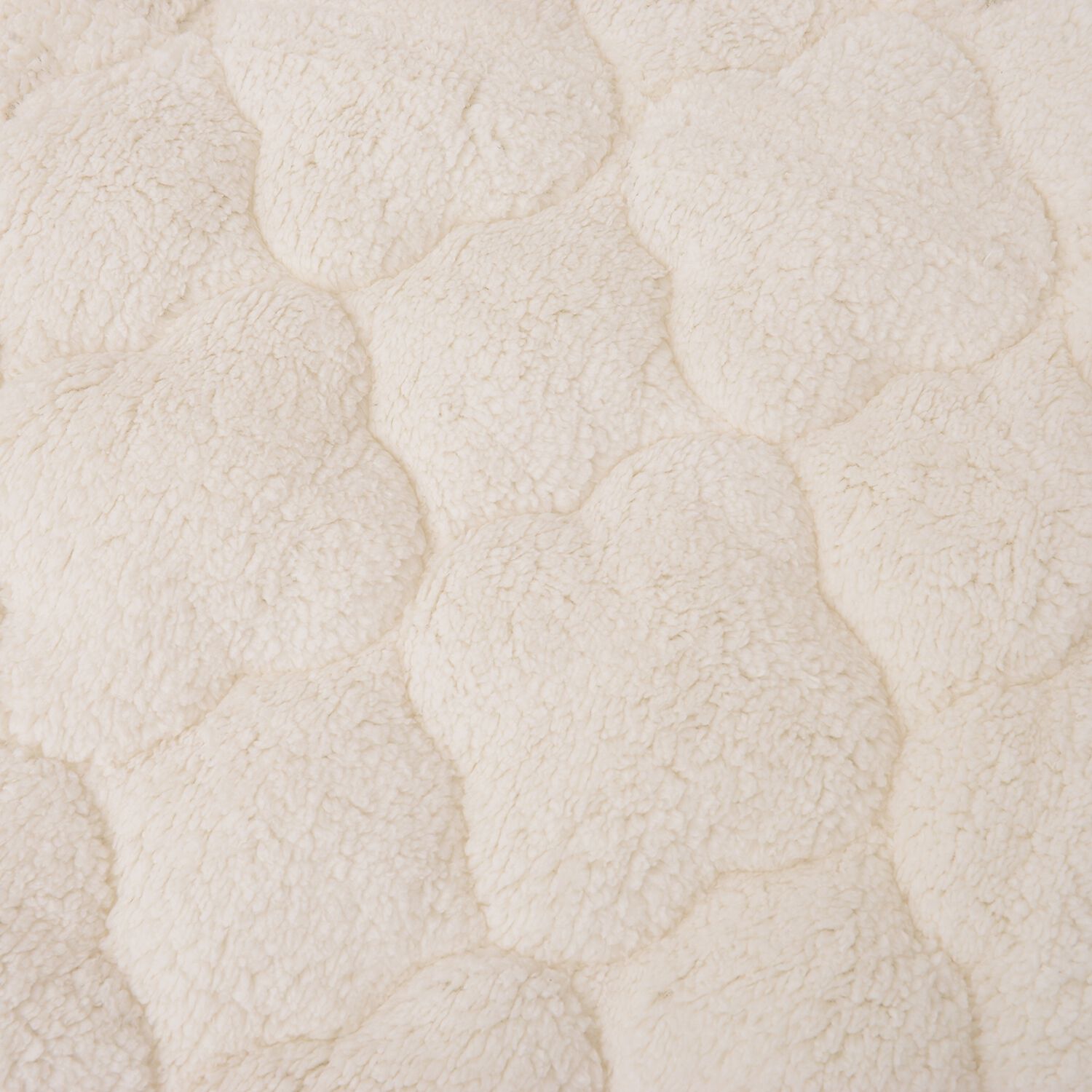 Luxury Teddy Bear Soft and Warm Double Sized Sherpa Mattress Topper with Faux Down Filling in Double Size (140x190 cm) - Oeko-Tex tested