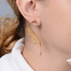 LucyQ Drip Collection - Yellow Gold Overlay Sterling Silver Earrings (with Push Back)