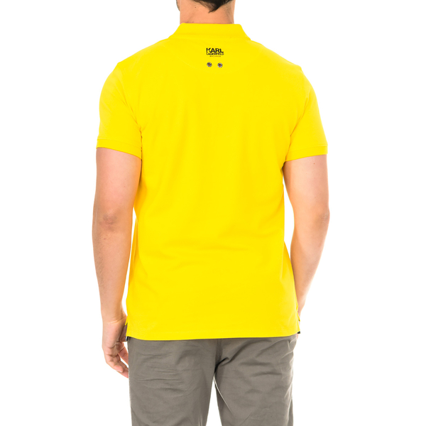 Karl Lagerfeld - Mens Basic Polo Short Sleeve - Yellow Size M