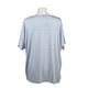 Misumi Super Soft Oversized V-Neck Stripe Short Sleeve Top in Light Blue (Size up to 18)