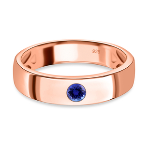 Tanzanite Ring in Rose Gold Overlay Sterling Silver