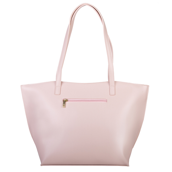 Bulaggi Collection - Zsazsa Shopping Bag with Zipper Closure in Dusty Pink (Size 29x29x14cm)