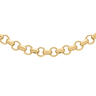 ILIANA 18K Yellow Gold Belcher Chain with Lobster Clasp (Size - 20),  Gold Wt. 2.15 Gms