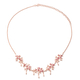 Lucy Q Splash Collection -  African Ruby (FF) Necklace (Size:16 with 4 inch Extender) in Rose Gold O