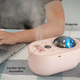 The Five Season -  Double Spray Projection Humidifier with Rose Fragrance Oil and USB Cable (Size 20X12X10 Cm) - Pink