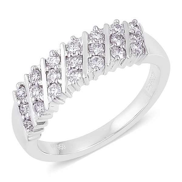 RHAPSODY 950 Platinum IGI Certified 0.50 Carat Diamond (VS-F) Ring