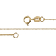 ILIANA 18K Yellow Gold Diamond Cut Curb Necklace (Size 20) With Spring Ring Clasp.