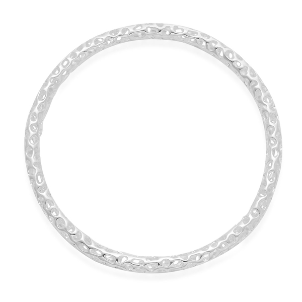 RACHEL GALLEY Sterling Silver Allegro Bangle (Size 7.75), Silver wt 18.20 Gms.