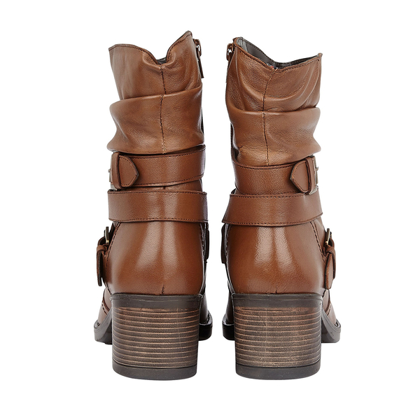 Lotus Tan Leather Iowa Ankle Boots