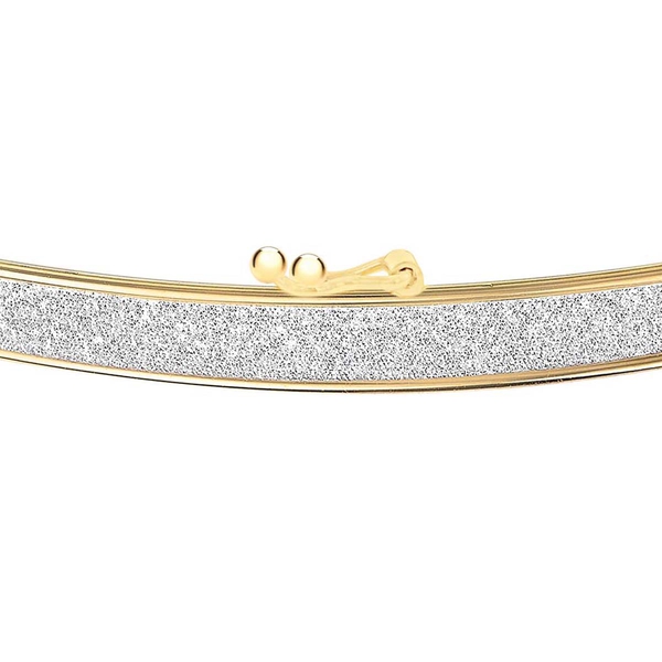 9K Yellow Gold Stardust Bangle (Size 7.5) Gold Wt 2.30 Gms
