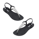 Ipanema Class Toe Post Sandal with T-bar Strap (Size 3) - Chrome Black