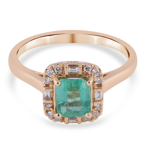 One Of Kind Iliana 1 1 Ct a Boyaca Colombian Emerald And Diamond Si G H Ring In 18k Yellow Gold M Tjc One Of Kind Iliana 1 1 Ct a Boyaca Colombian Emerald And Diamond Si G H Ring In 18k Yellow Gold M Tjc