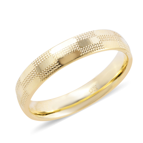 Close Out Deal- 9K Yellow Gold Band Ring