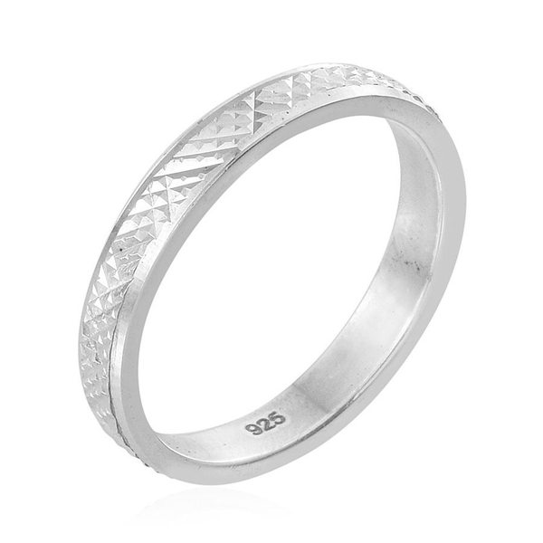 Tribal Collection of India Sterling Silver Band Ring, Silver wt 3.16 Gms.