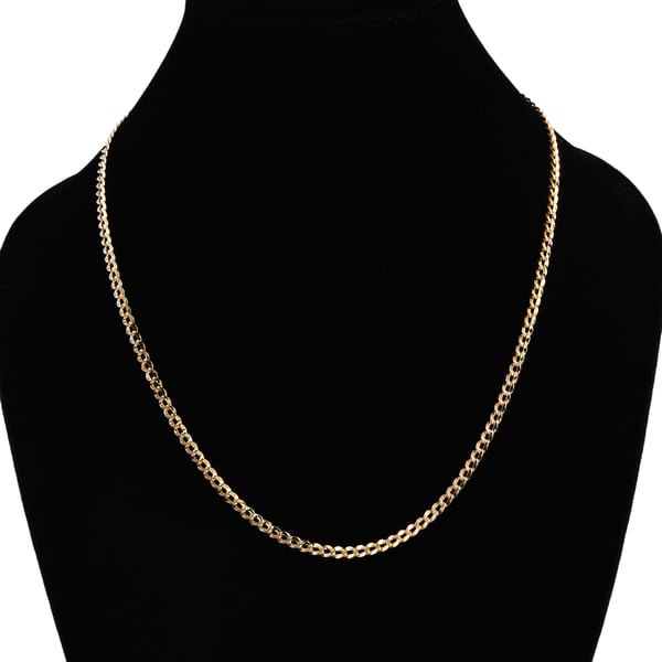 Royal Bali Collection - 9K Yellow Gold Twisted Curb Necklace (Size - 20), Gold Wt. 5.10 Gms