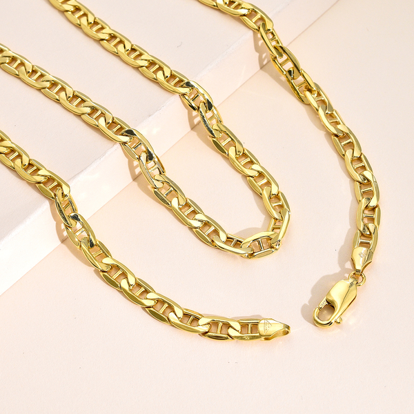 9K Yellow Gold Rambo Necklace (Size 22) with Lobster Clasp, Gold Wt. 12.20 Gms