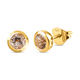 RACHEL GALLEY Morganite Stud Earrings (with Push Back) in Vermeil Yellow Gold Overlay Sterling Silver