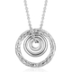 RACHEL GALLEY Rhodium Plated Sterling Silver Allegro Pendant with Chain, Silver wt 10.47 Gms.