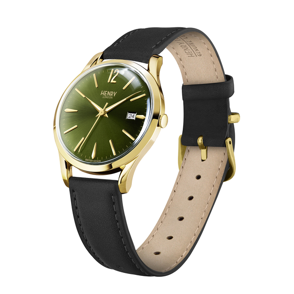 Henry London Chiswick Ladies Watch with Black Calf Leather Strap
