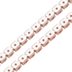 Simulated Pink Sapphire Necklace 30.00ct. (Size - 18) in Rose Gold Tone.