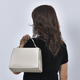 PASSAGE Satchel Bag with Detachable Long Strap (Size 26x20x12 Cm) - Cream
