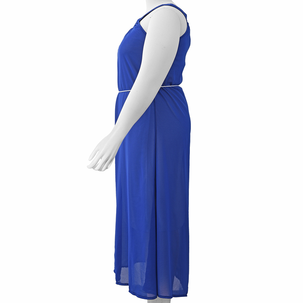 Blue Colour One Piece Dress (Size M)