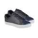 Lotus Navy Leather Cologne Lace-Up Trainers (Size 7)