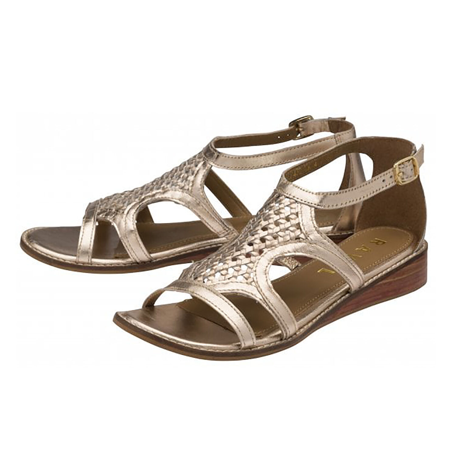 Ravel Cardwell Leather Wedge Sandals in 