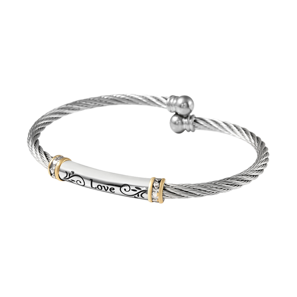 One Time Close Out Deal- Bangle (Size 7.5) in Silver Tone