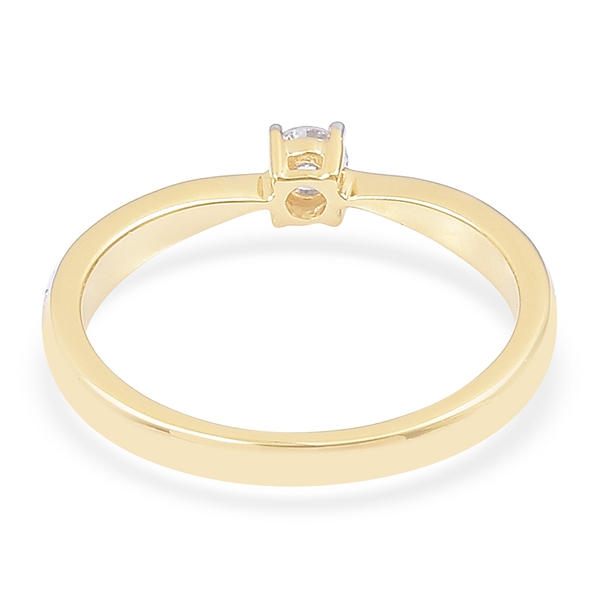 ILIANA 0.25 Carat Diamond IGI Certified (SI/G-H) Engagement Ring in 18K Gold