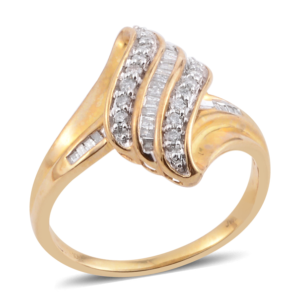 JCK Vegas Close Out Deal- 9K Y Gold Diamond (Rnd) Ring 0.330 Ct.