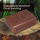Handcrafted Sheesham Wooden Storage Box with Red Velvet Interior (Size 17x12x6Cm)