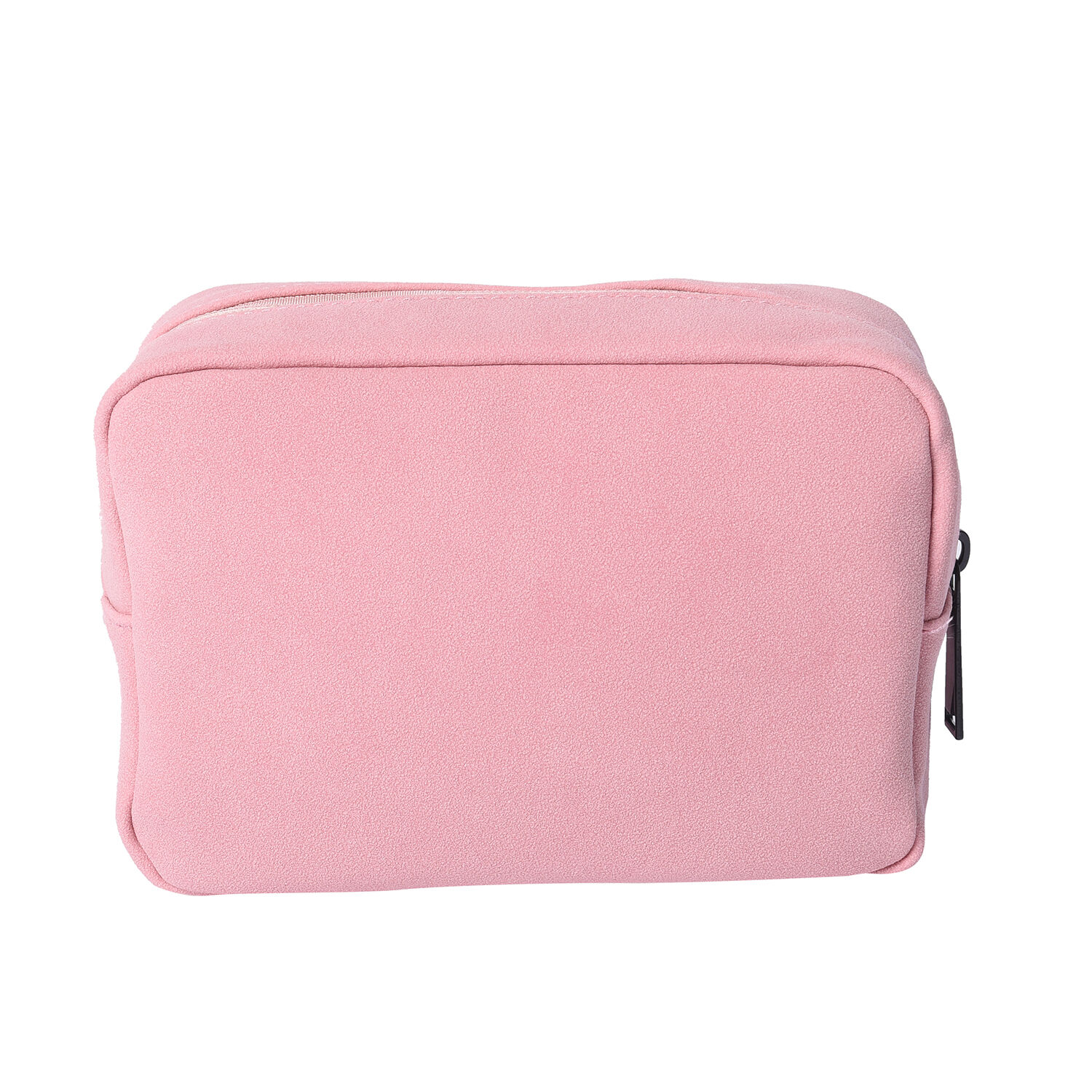 Set of 2 Suede Finish Multipurpose Document, Laptop, Tablet Sleeve with Extra Padded Bag - Pink