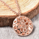 RACHEL GALLEY Disc Collection - Rose Gold Overlay Sterling Silver Lattice Disc Locket Pendant with C