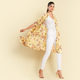 TAMSY Floral Pattern Kimono (One Size (8-18 ) - Yellow