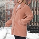 Classic Faux Fur Reversible Winter Coat (ONE SIZE) - CB 36 in