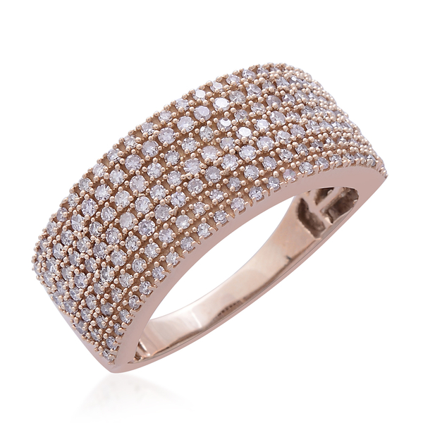 Exclusive Edition ILIANA 18K Rose Gold Natural Pink Diamond Ring 1.000 Ct. Gold Wt 6.60 Gms Number o