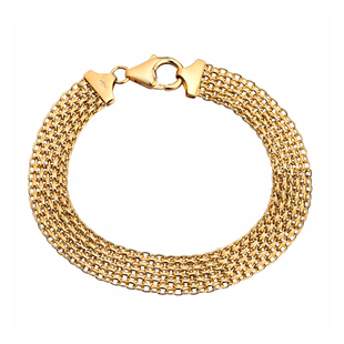 Close Out Deal -  18K Yellow Gold Bismark Bracelet with Lobster Clasp (Size - 7.5), Gold Wt. 7.5 Gms