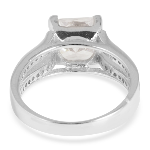 AAA Simulated White Diamond Ring in Sterling Silver 2.500 Ct.