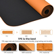 Yoga Mat (Size 183x61 Cm) - 12mm - Orange